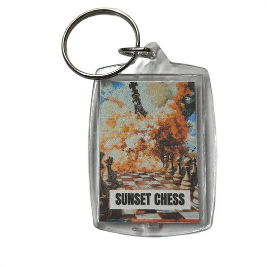 Explosion - Chess  Photo Keychain