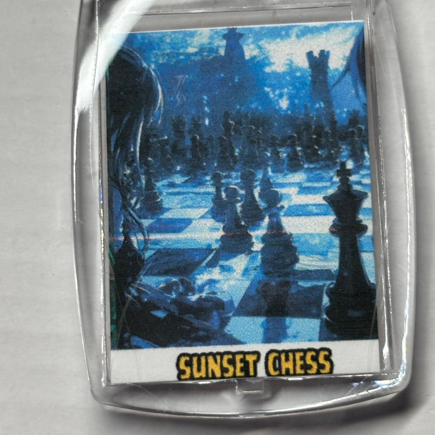 Blue Dynasty - Chess  Photo Keychain