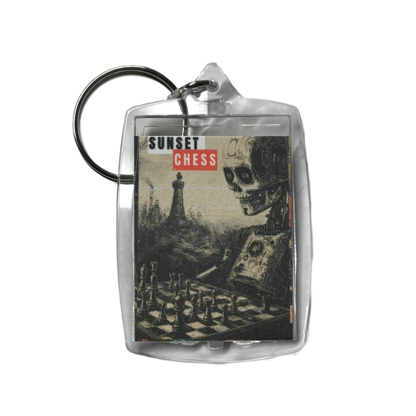 Vintage Robot - Chess  Photo Keychain