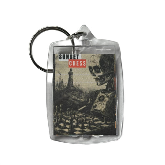 Vintage Robot - Chess  Photo Keychain
