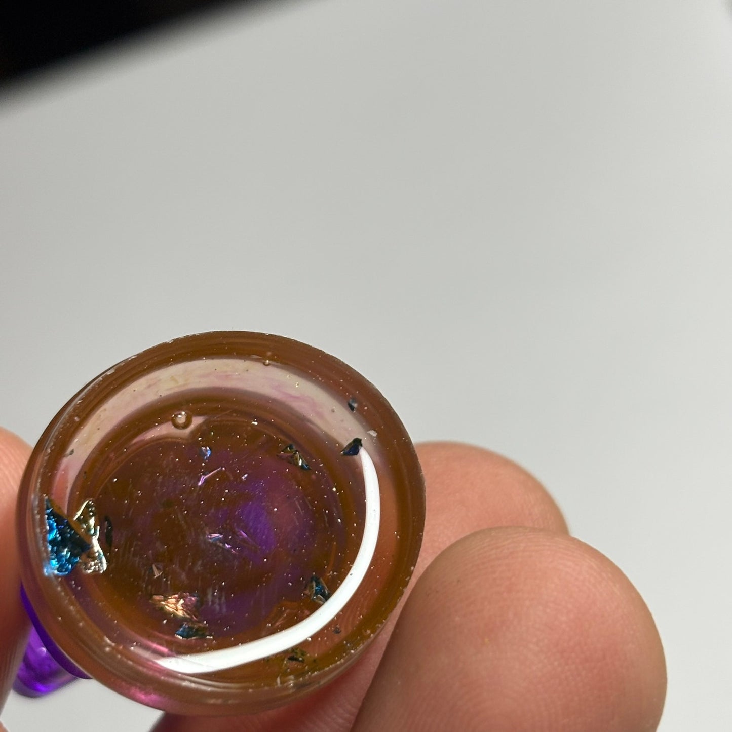 Translucent Purple Knight - Handmade Resin Keychain