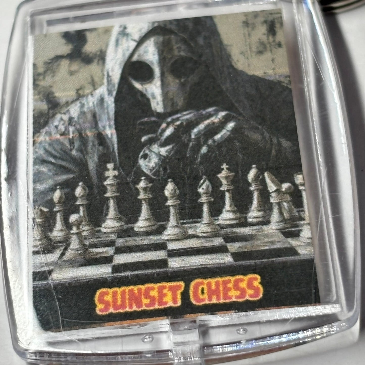 The Ghost Man - Sunset Chess Photo Keychain