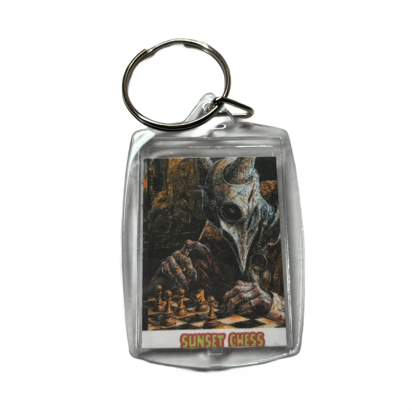 Scary Face - Chess  Photo Keychain