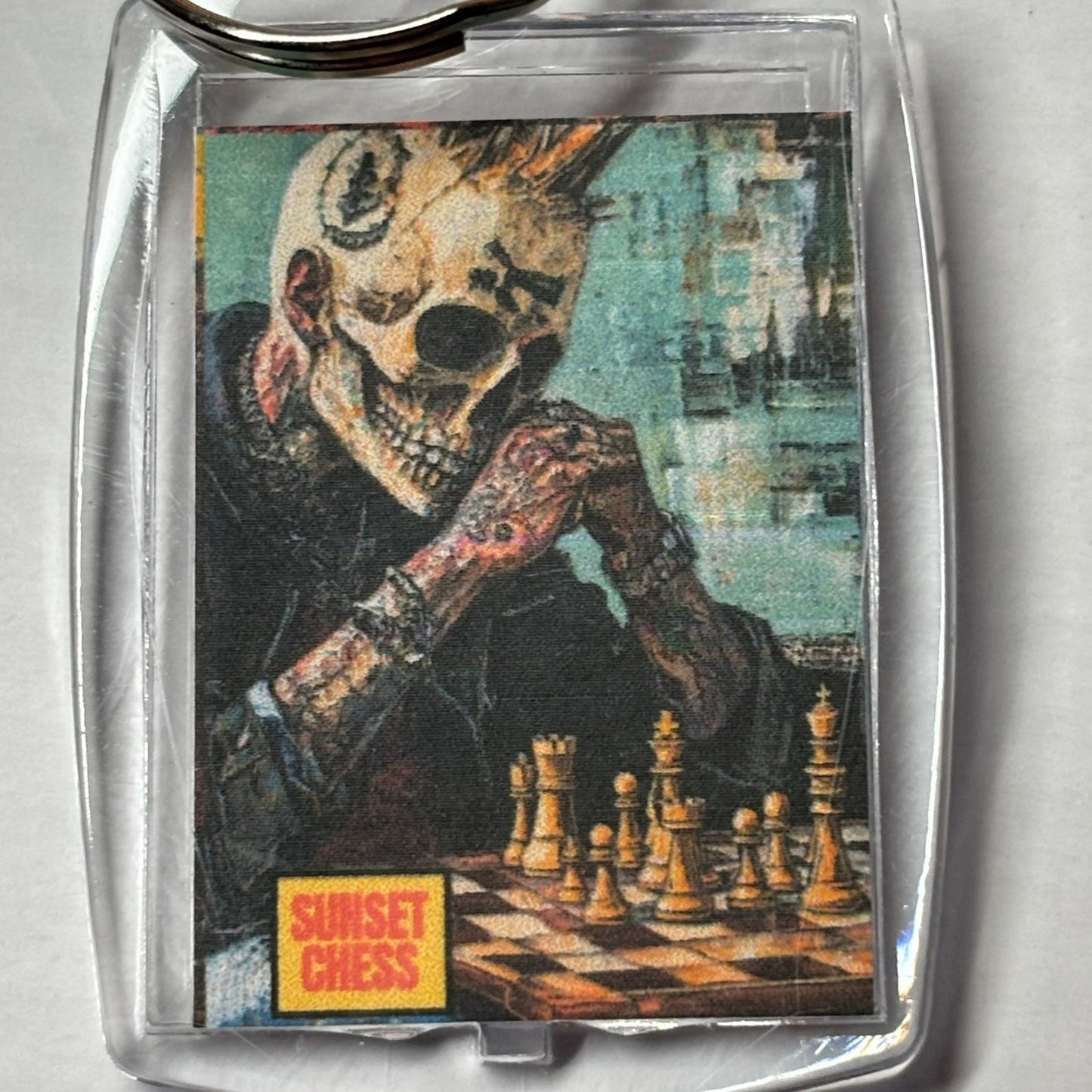 Metal Rock - Chess  Photo Keychain