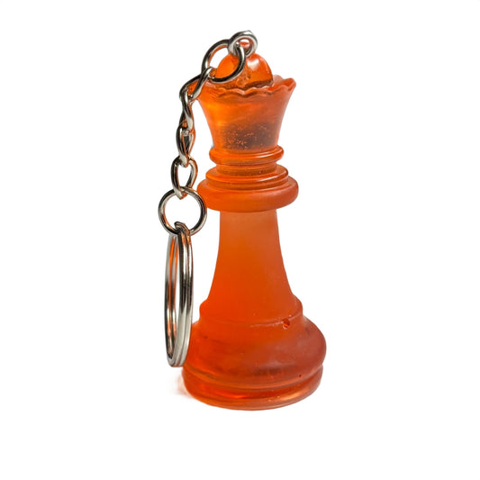 Translucent Orange Queen - Handmade Resin Keychain