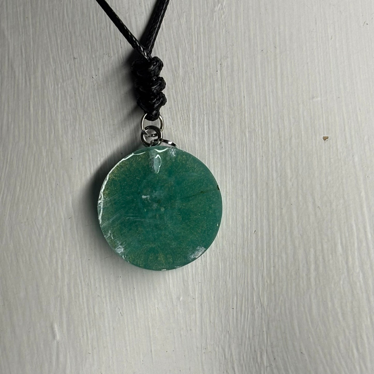 Mint Green bishop - Handmade Resin Chess Necklace