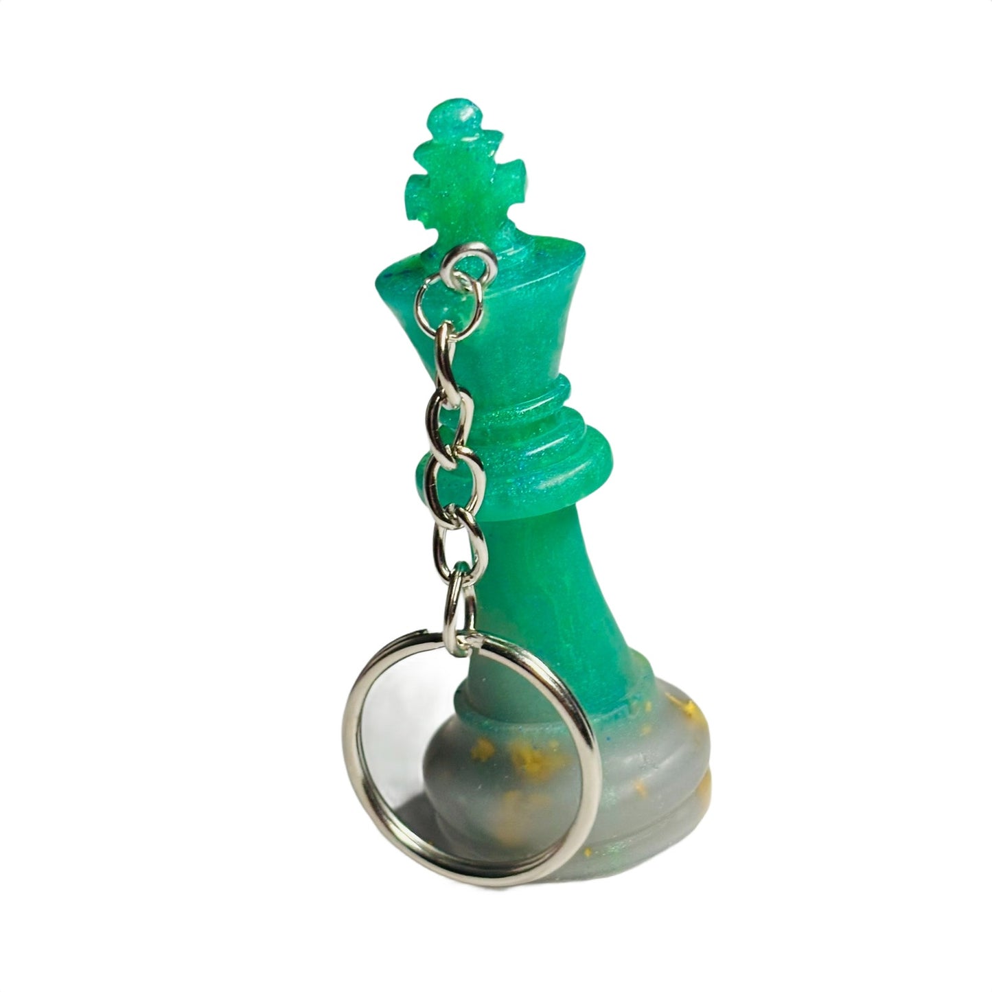 Green King - Handmade Resin Keychain