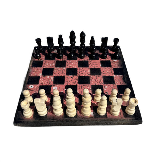 Golden Peach - Scrapbook Chess Set