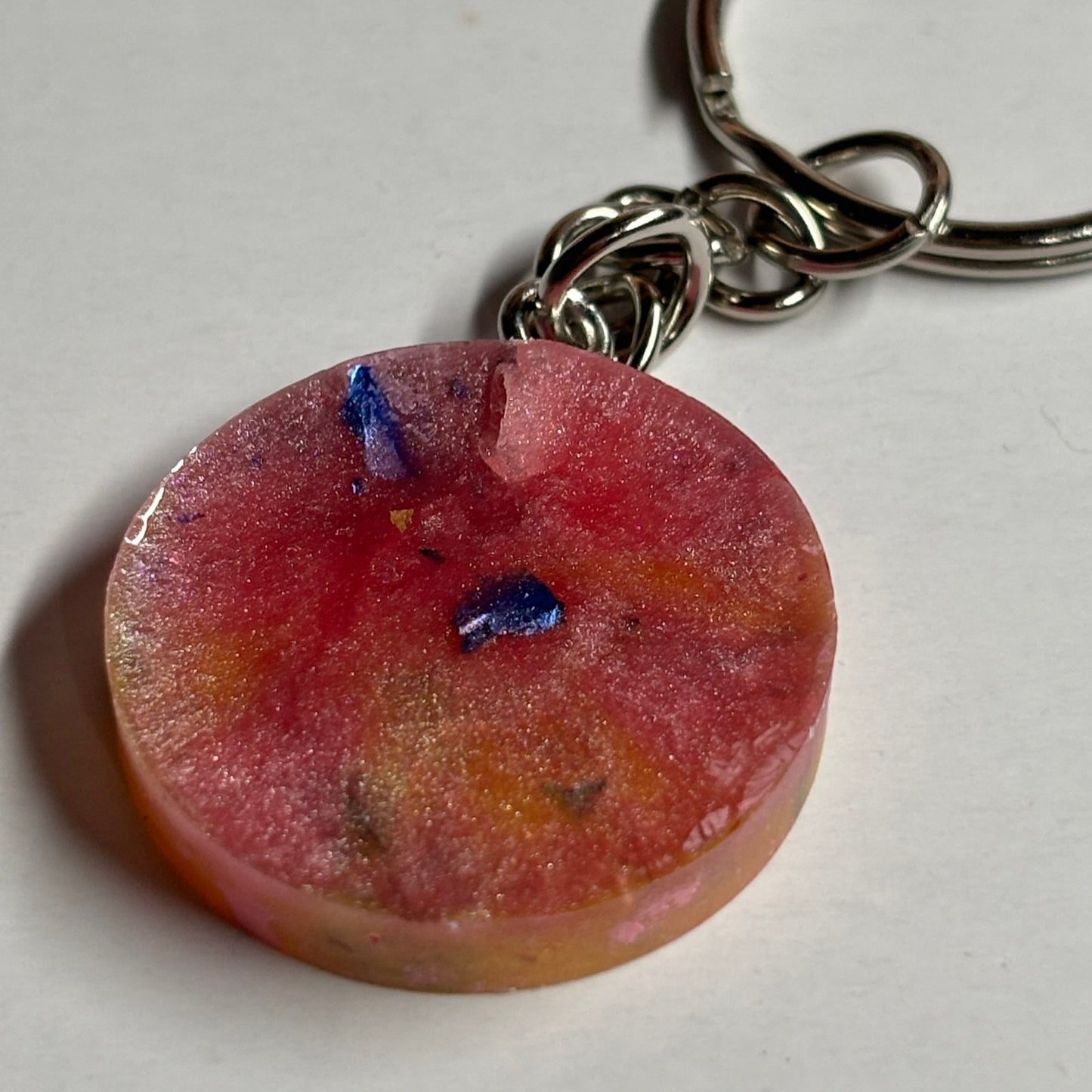 Flush Pink Bishop - Handmade Resin Keychain - Flat Edition