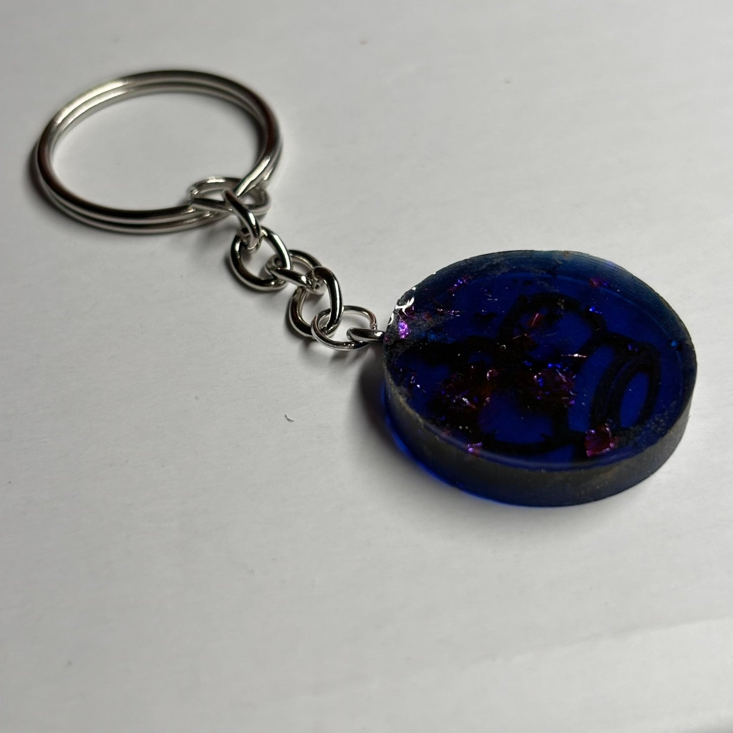 Orange Blue King - Handmade Resin Keychain