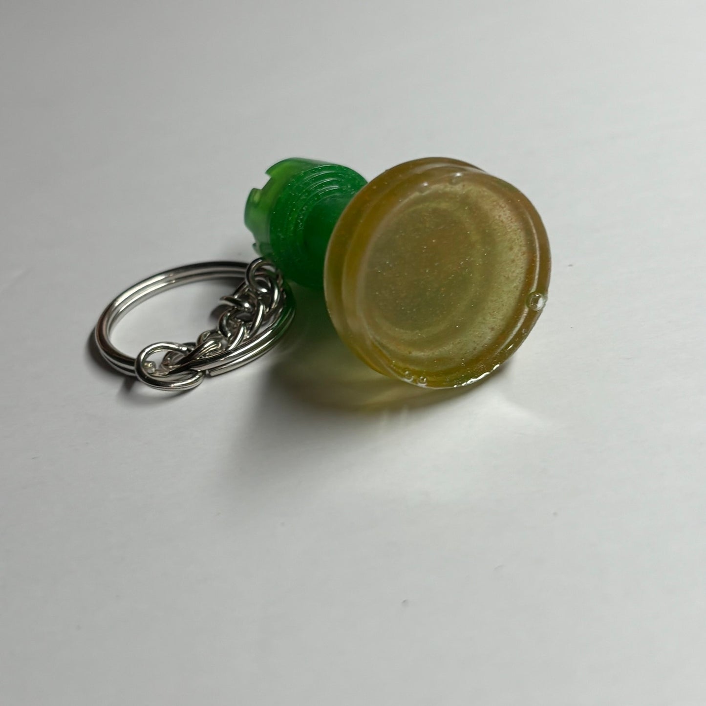 Yellow Green Rook - Handmade Resin Keychain