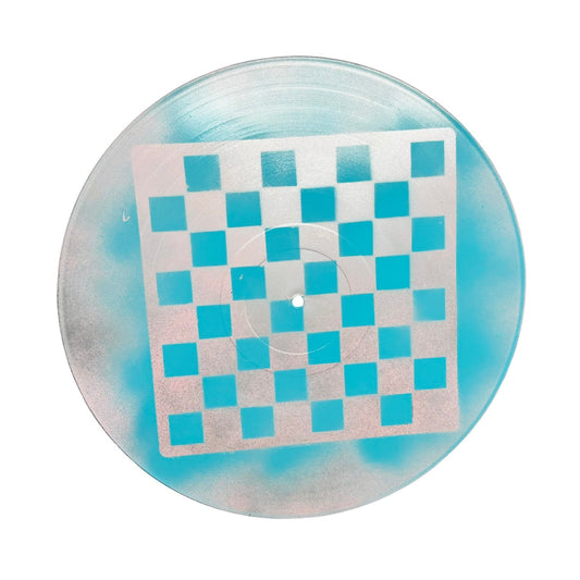 Sky Blue Chrome - Vinyl Chess Board