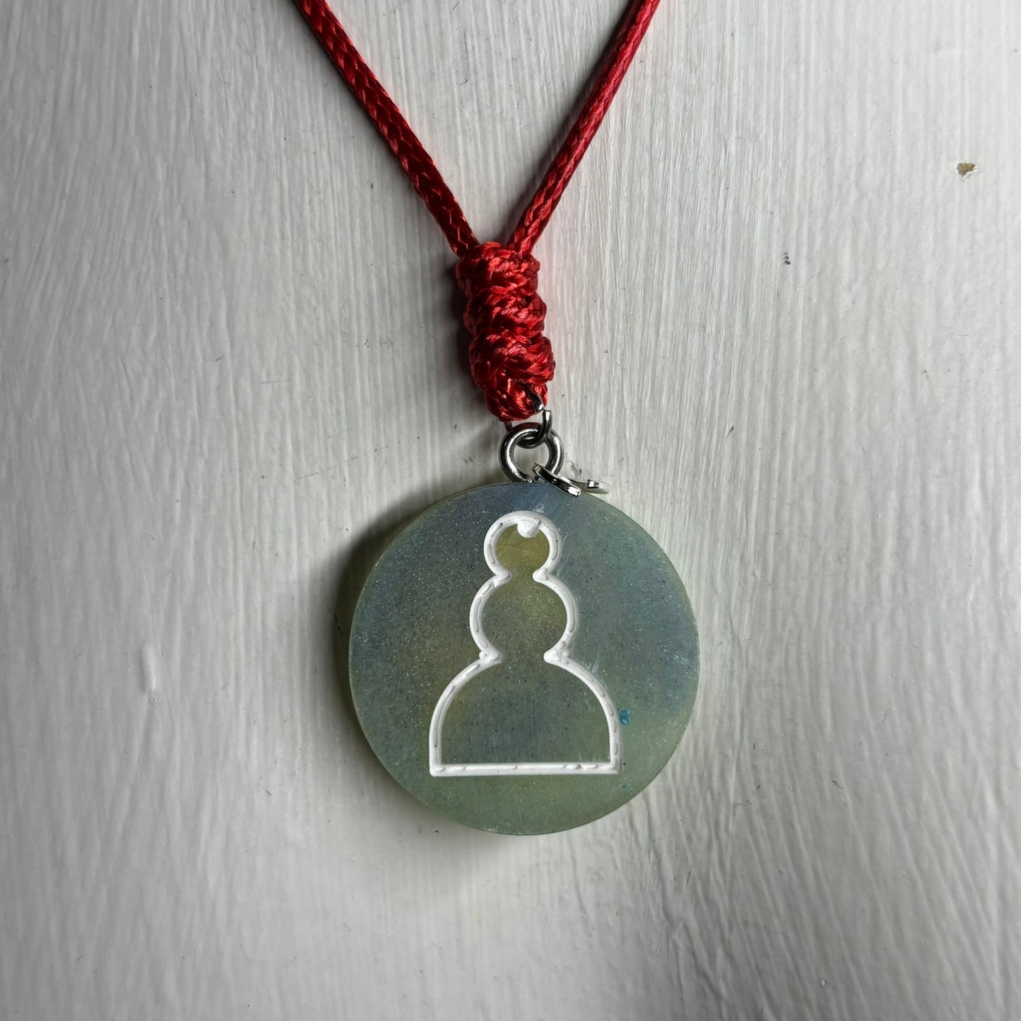 Stuff Green Pawn - Handmade Resin Chess Necklace