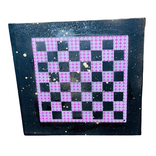 Pink Gold Lining - Large Scrapbook Chess Board
