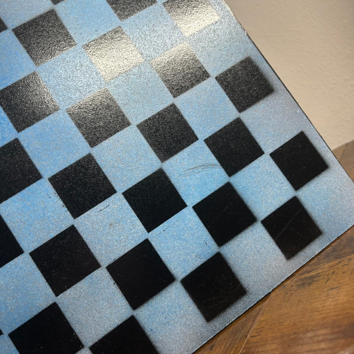 Blue Sky - Painted Chess Board