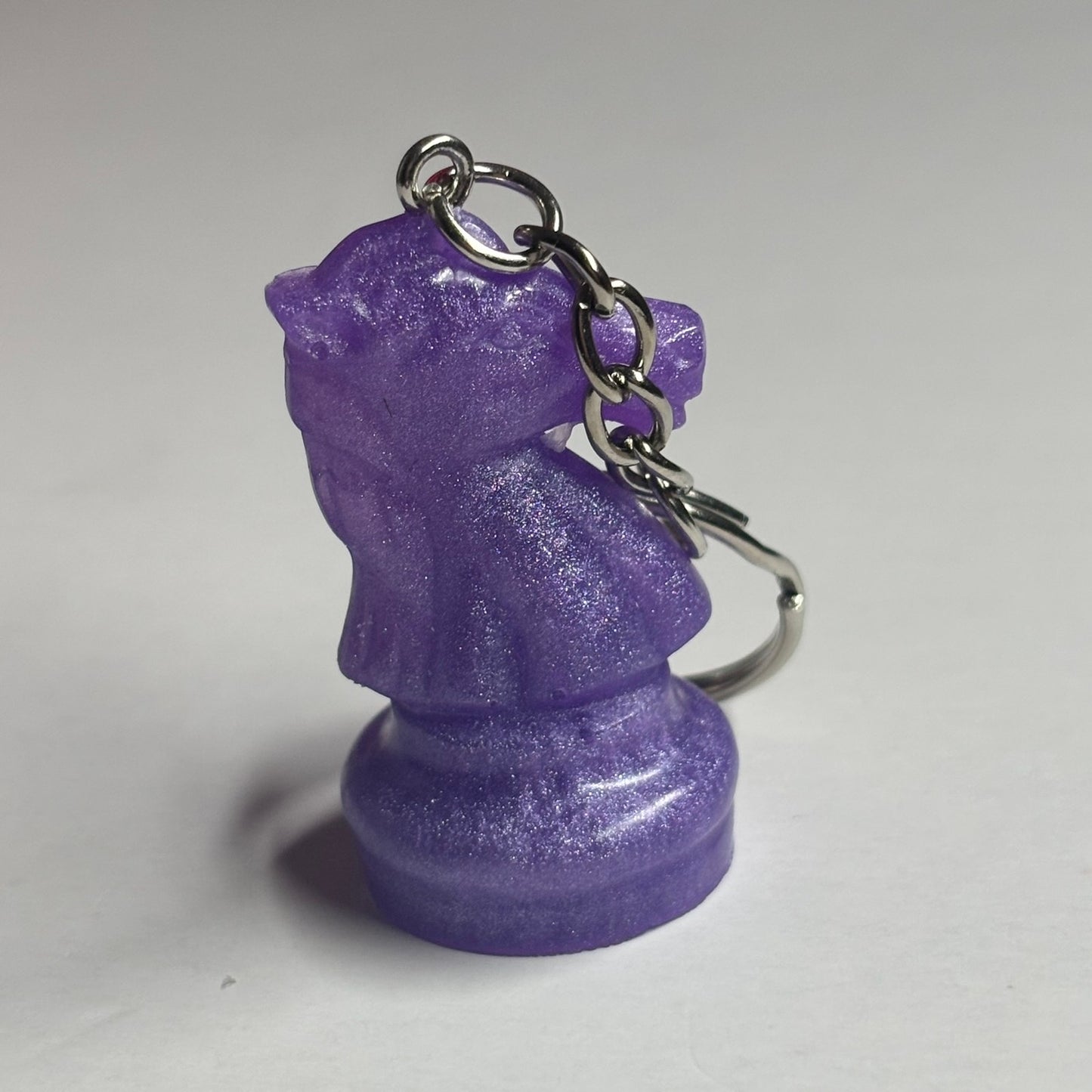 Purple Knight - Handmade Resin Keychain