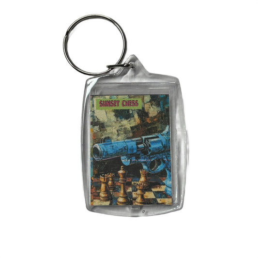 Blue Weapon - Chess  Photo Keychain