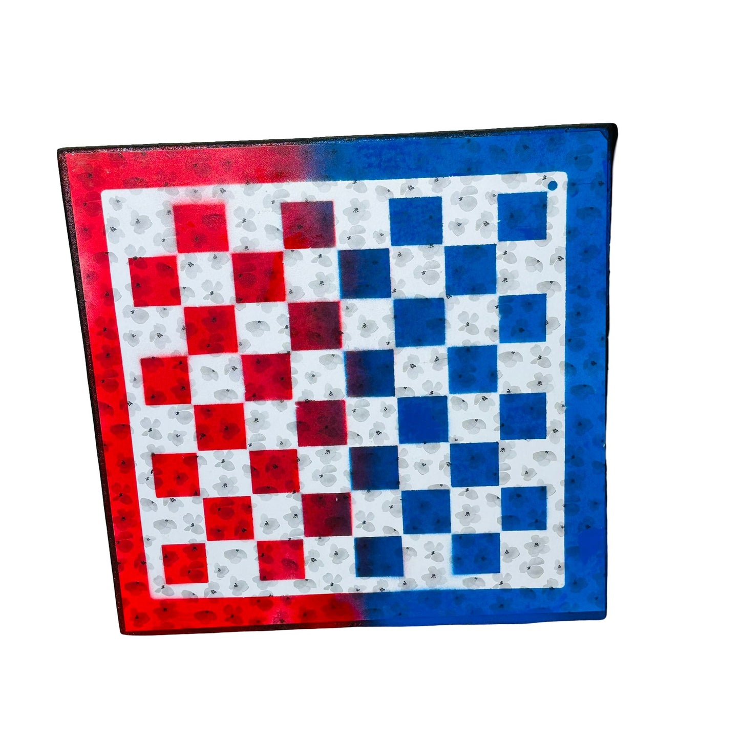 Blue & Red - Scrapbook Chess Board