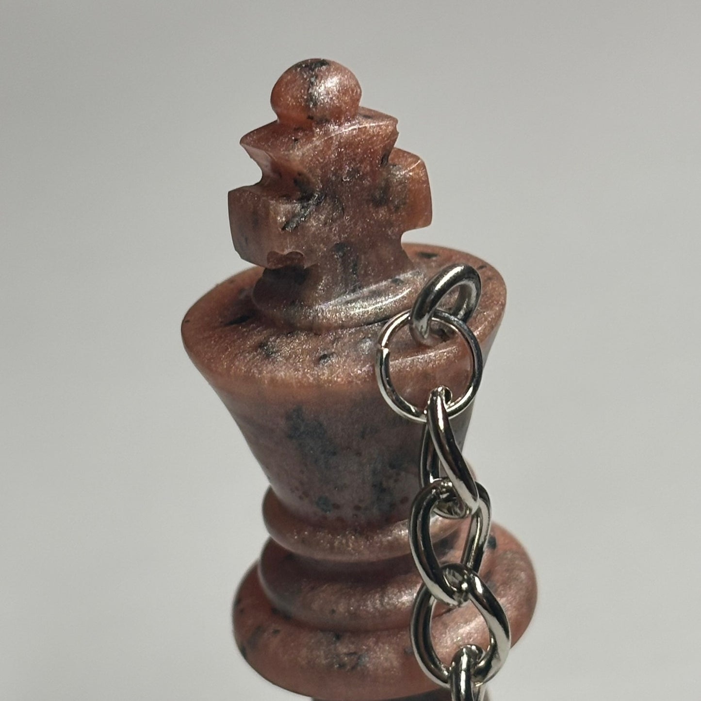 Brown Spotted King - Handmade Resin Keychain