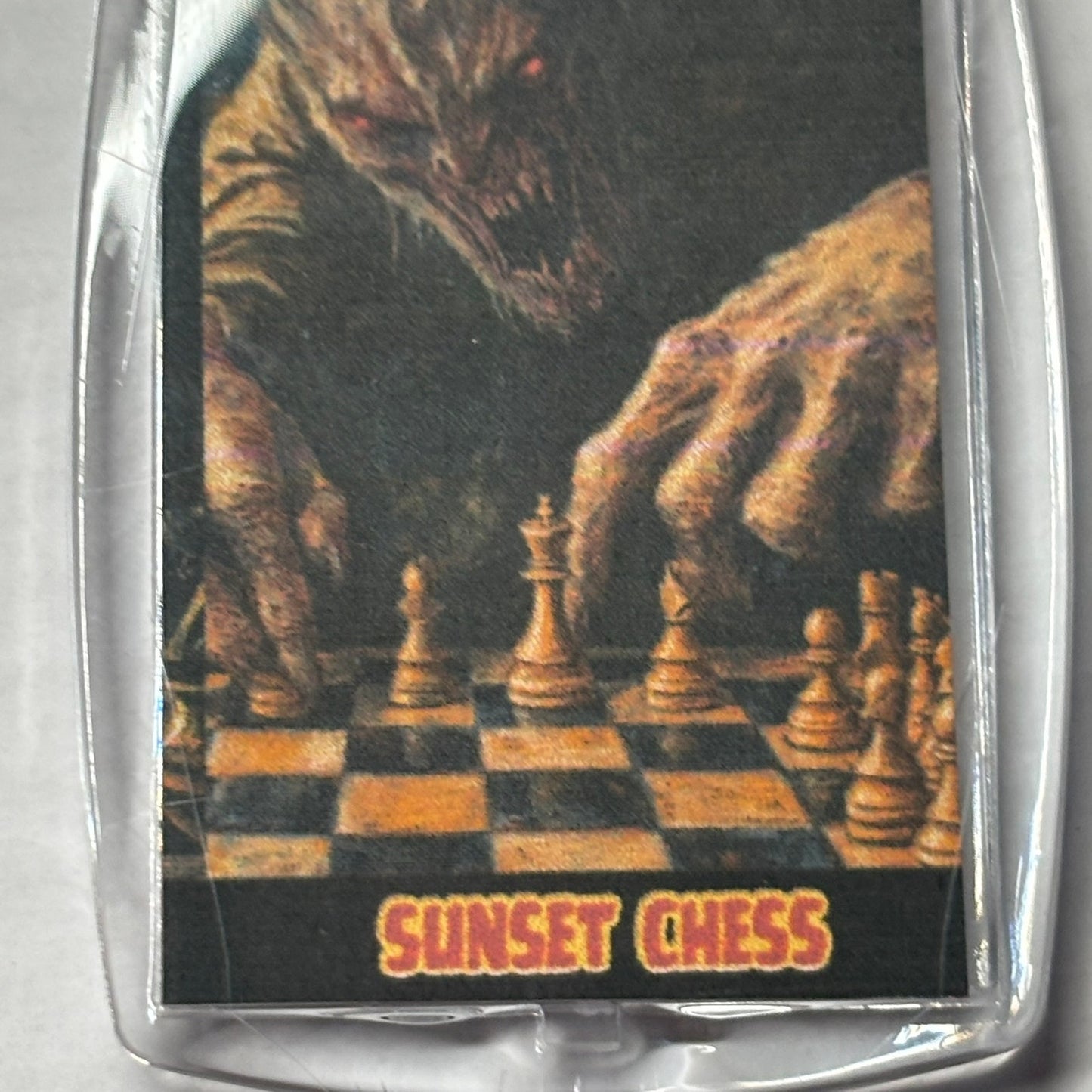 Play With Anger - Chess  Photo Keychain