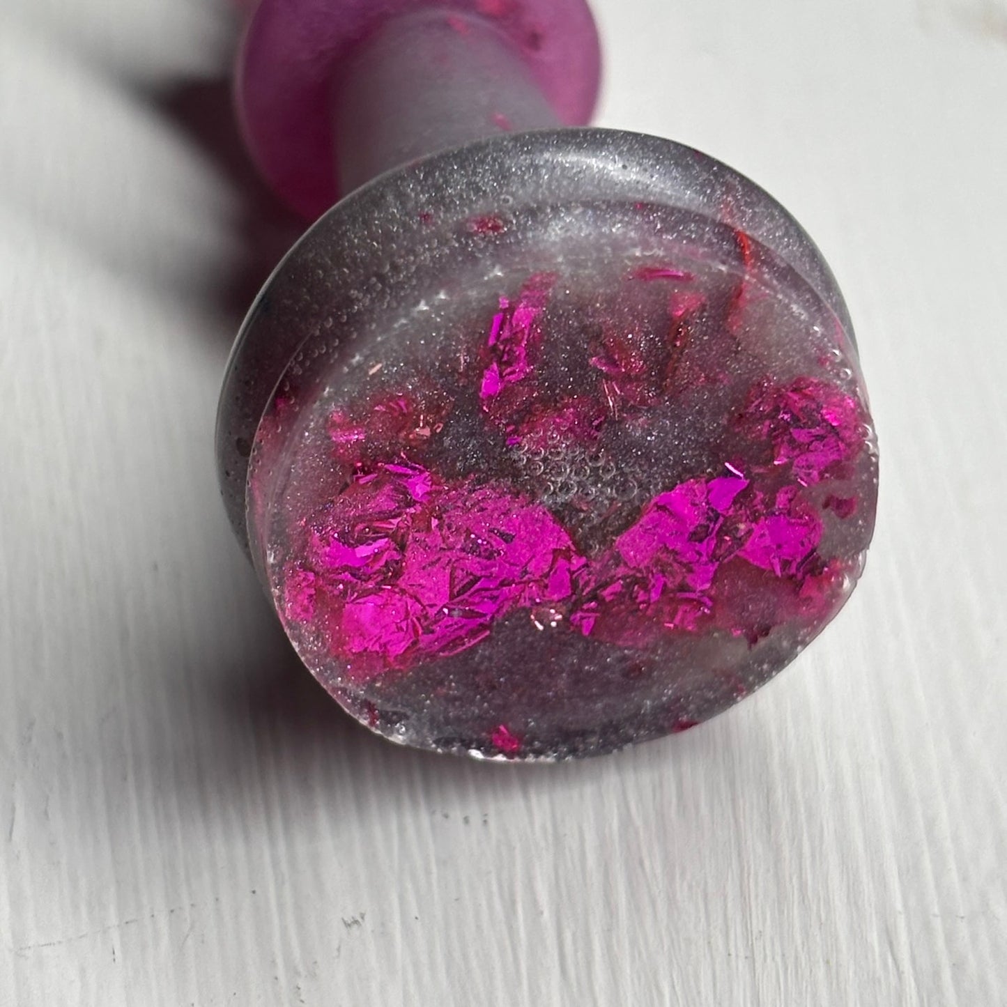 Purple Crystal Queen - Handmade Resin Chess Necklace