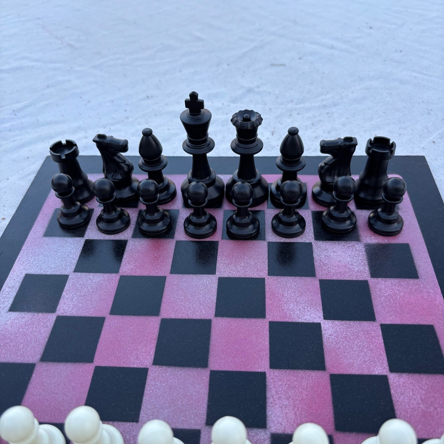 Purple Pink - Painted Chess Set