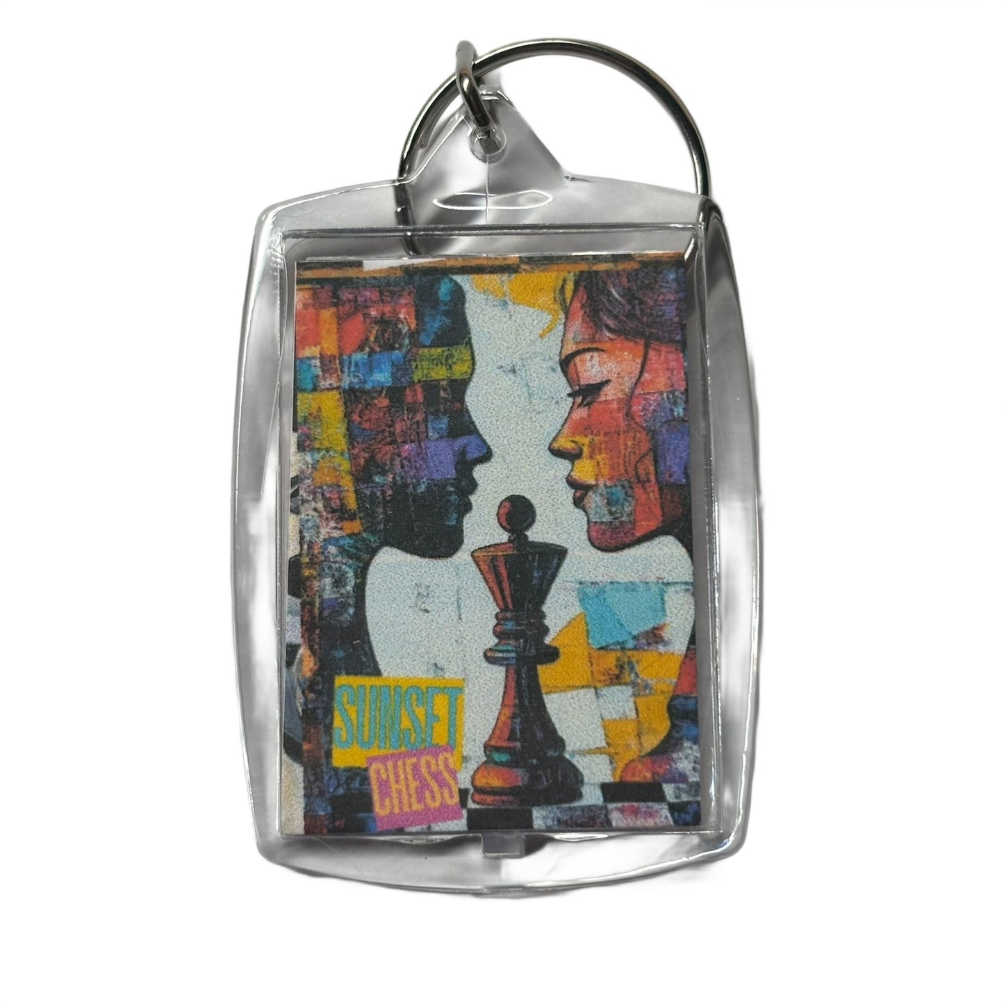 Best Friends - Chess  Photo Keychain