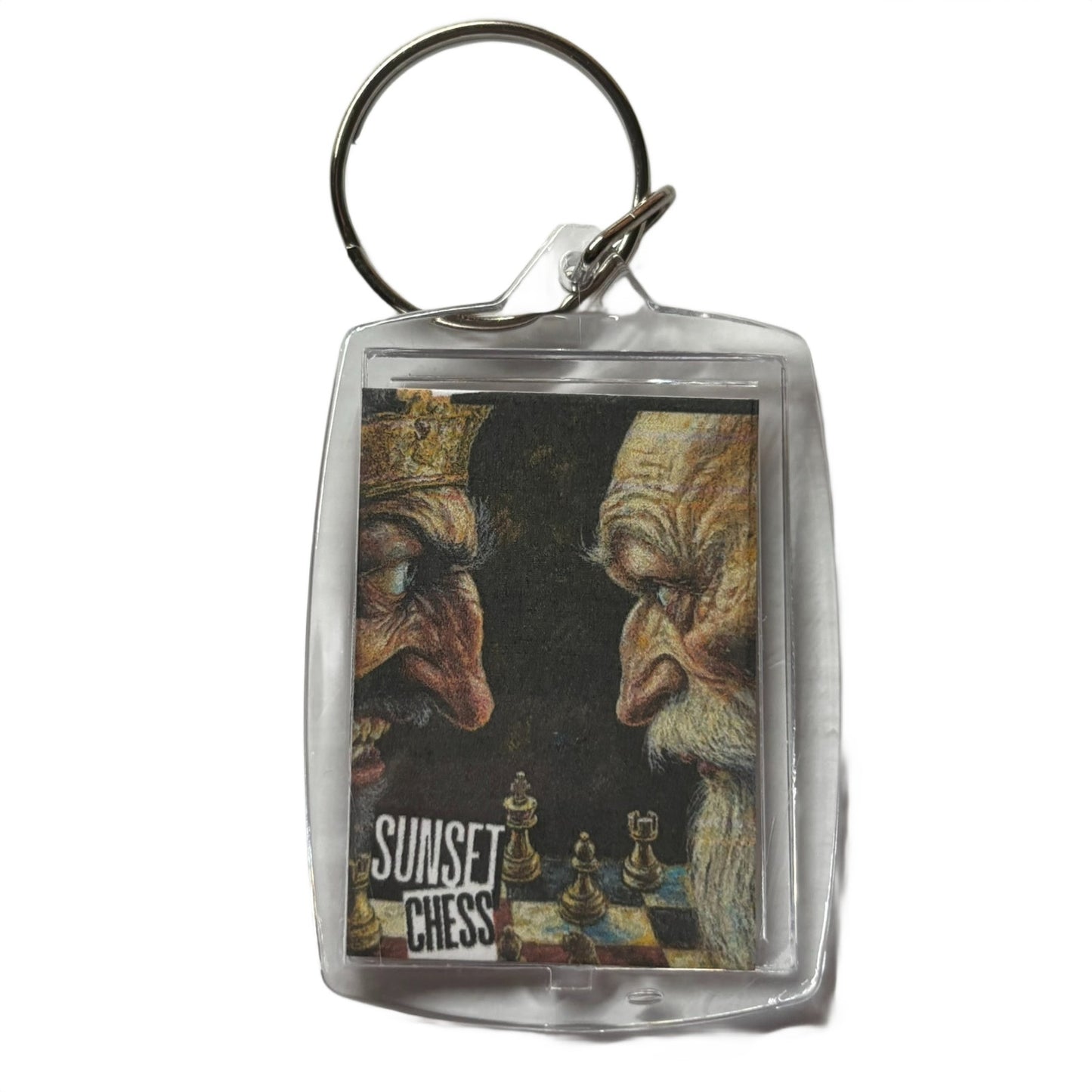 Angry Faces - Chess  Photo Keychain