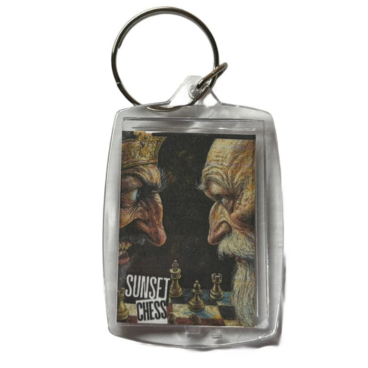 Angry Faces - Chess  Photo Keychain