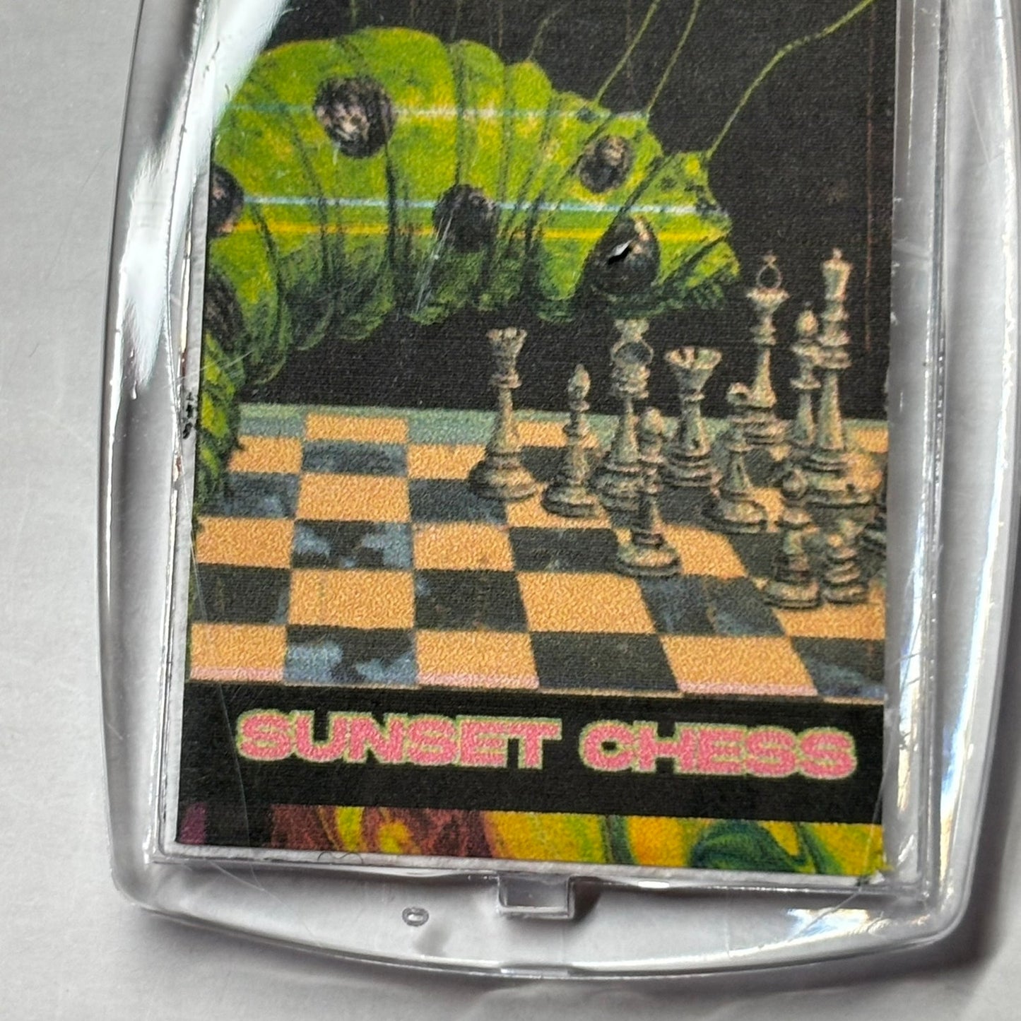Caterpillar - Chess  Photo Keychain