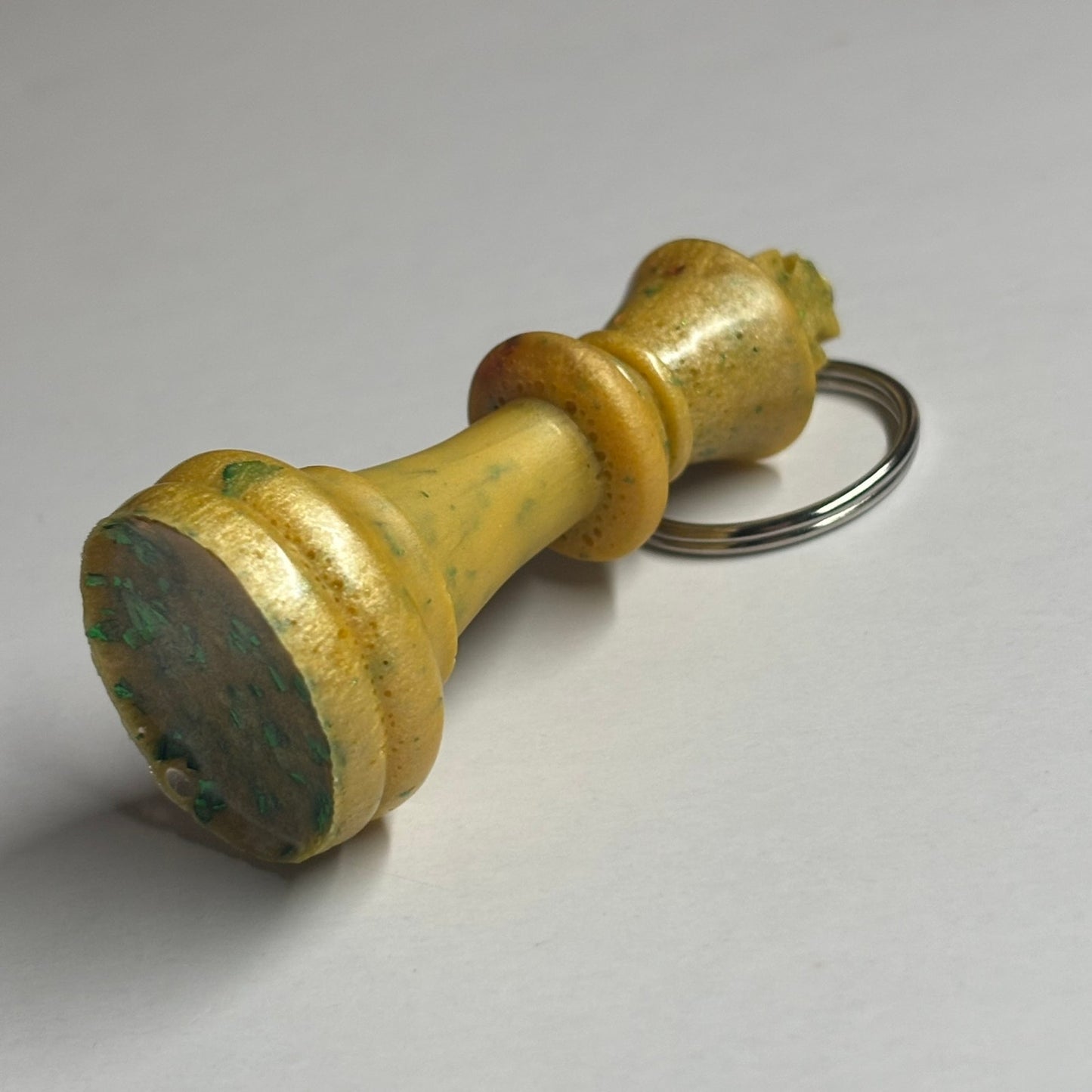 Royal Yellow/Green King - Handmade Resin Keychain