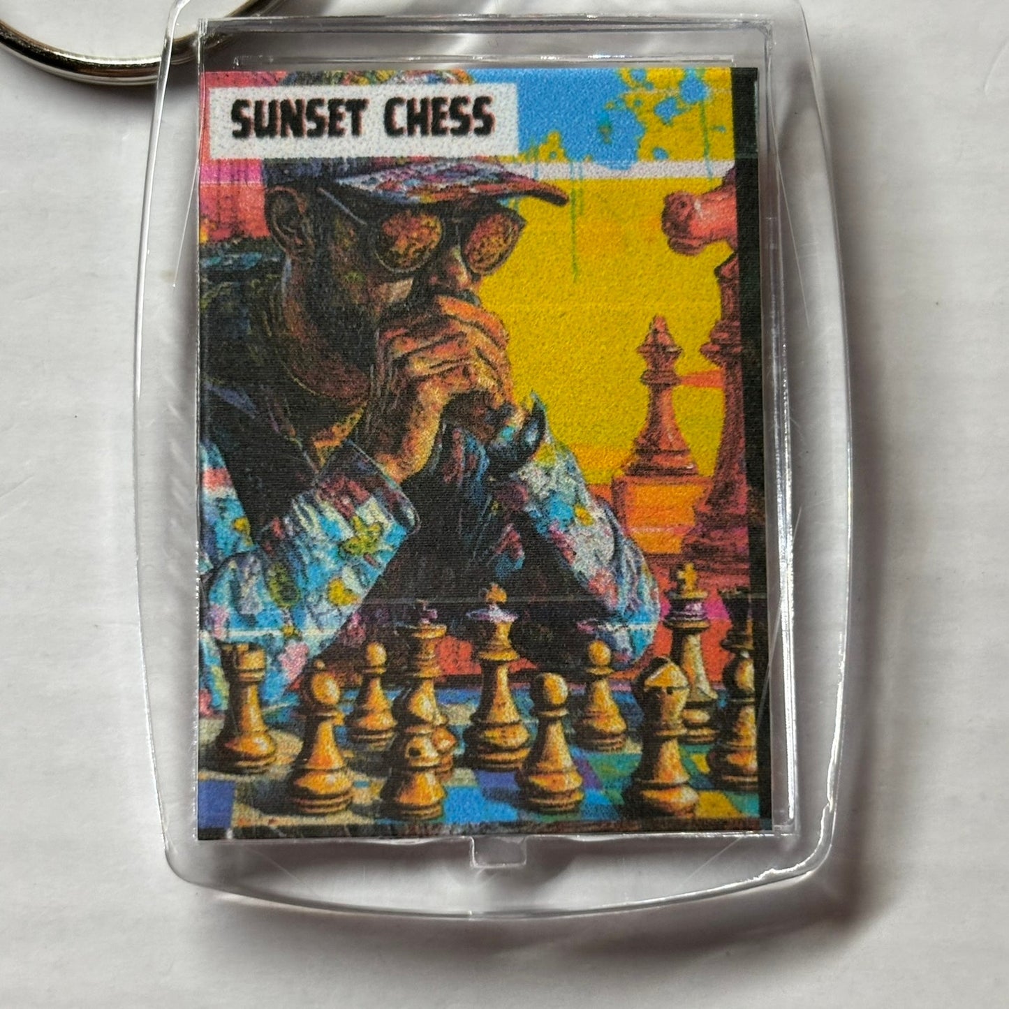 Easy Play - Chess  Photo Keychain