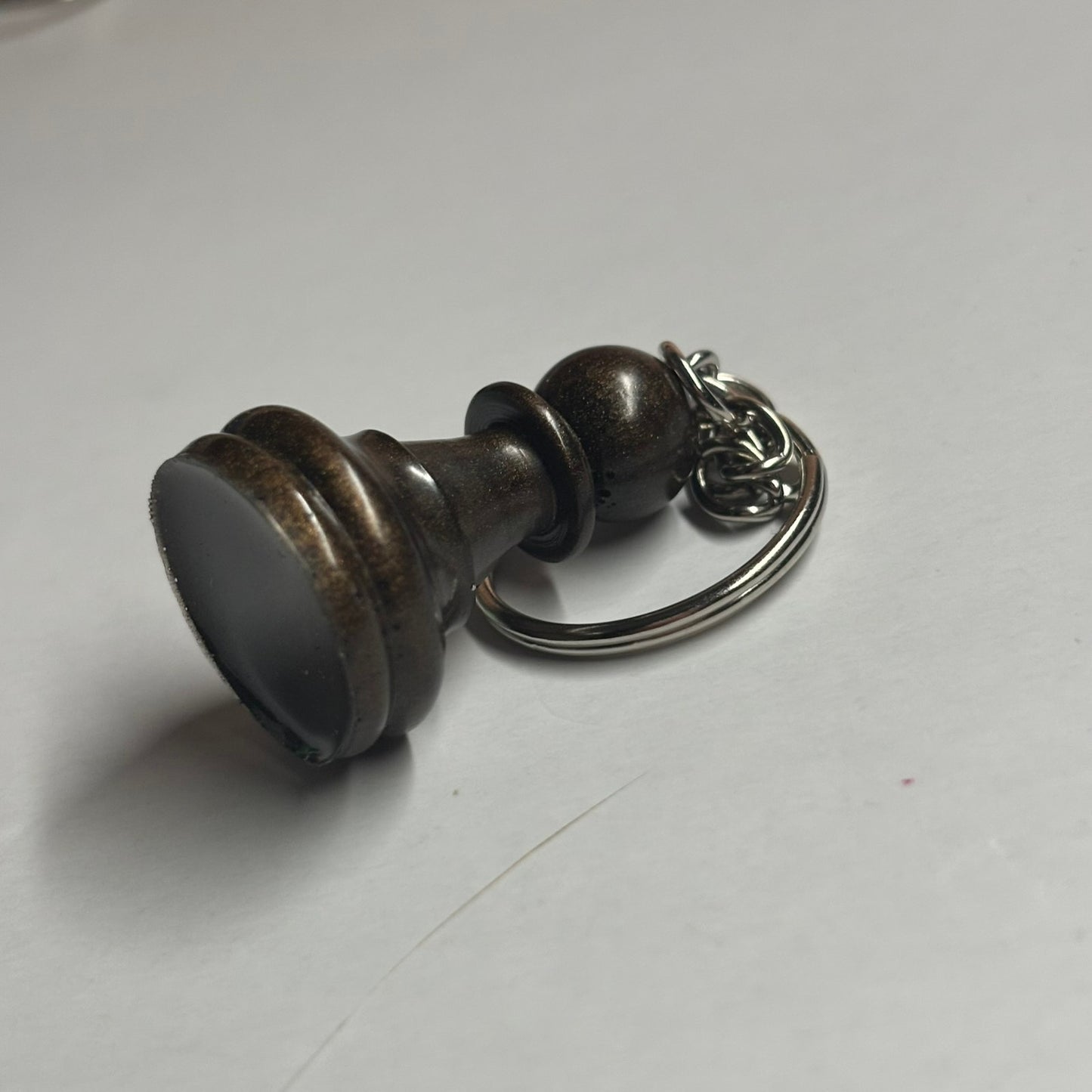 Dark Green Pawn - Handmade Resin Keychain