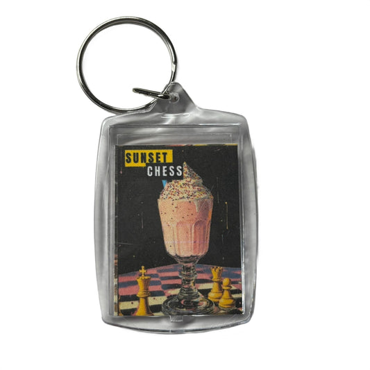 Strawberry Milkshake - Chess  Photo Keychain