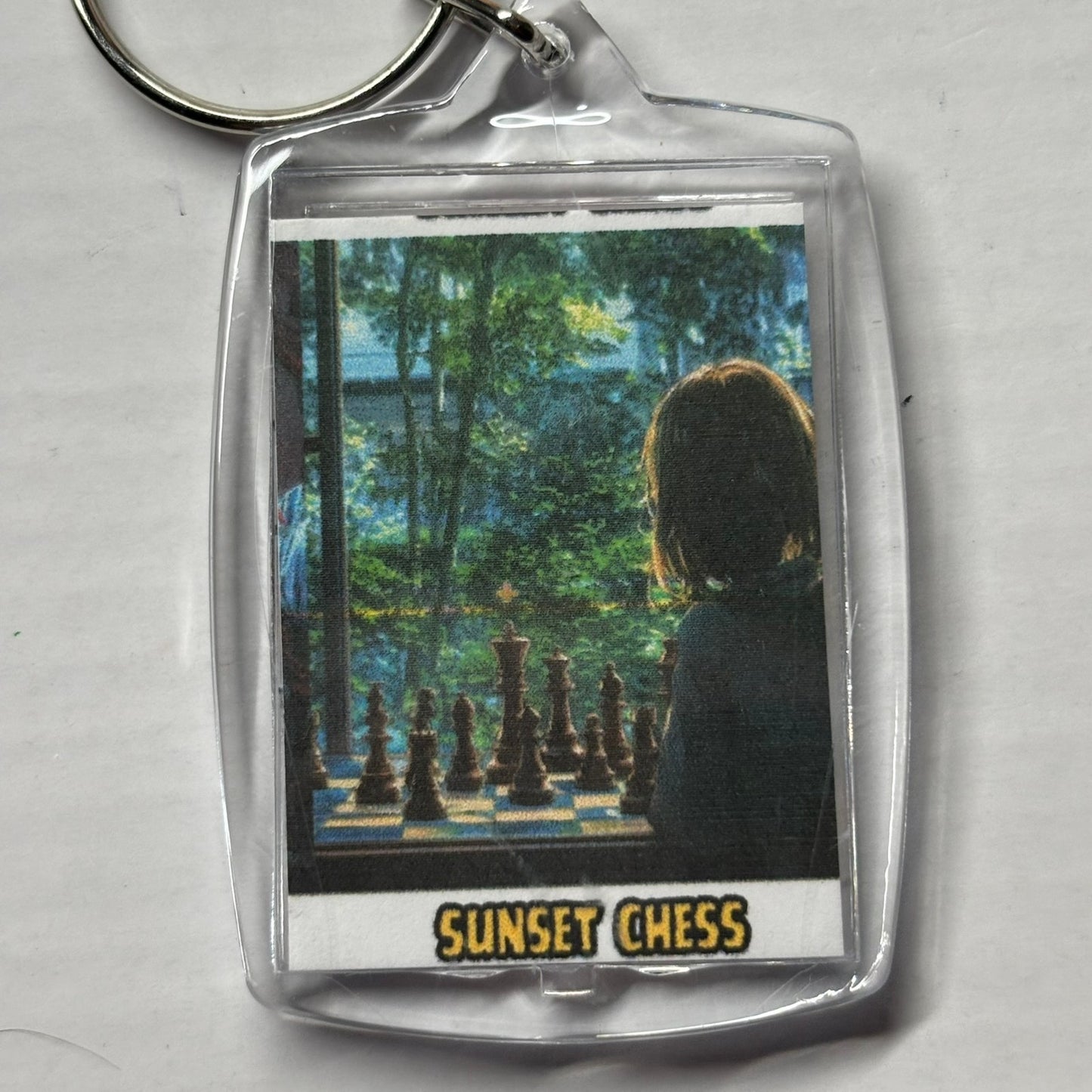 Out Look - Chess  Photo Keychain