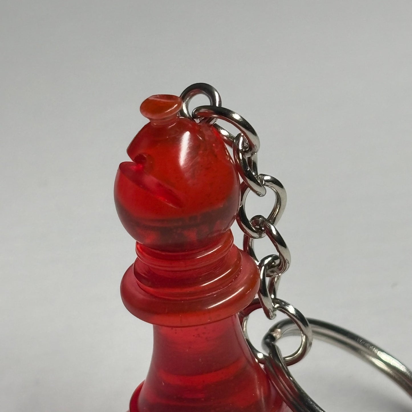 Cherry Red Bishop - Handmade Resin Keychain