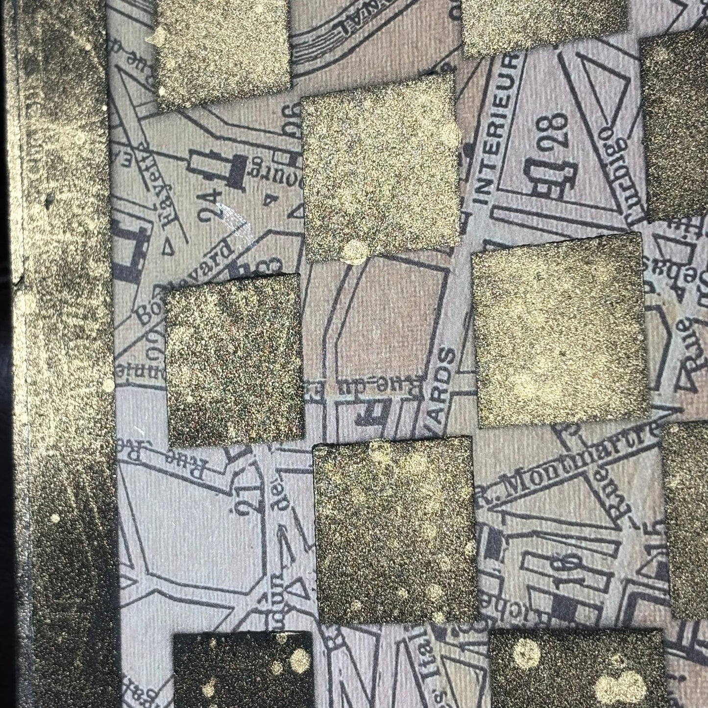 Vintage Maps - Scrapbook Chess Board