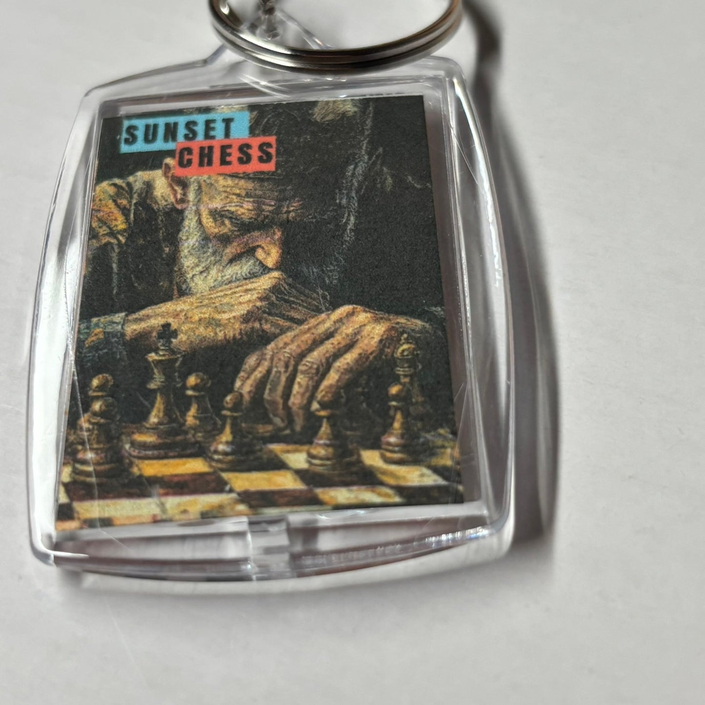 Thinkers Game - Chess  Photo Keychain