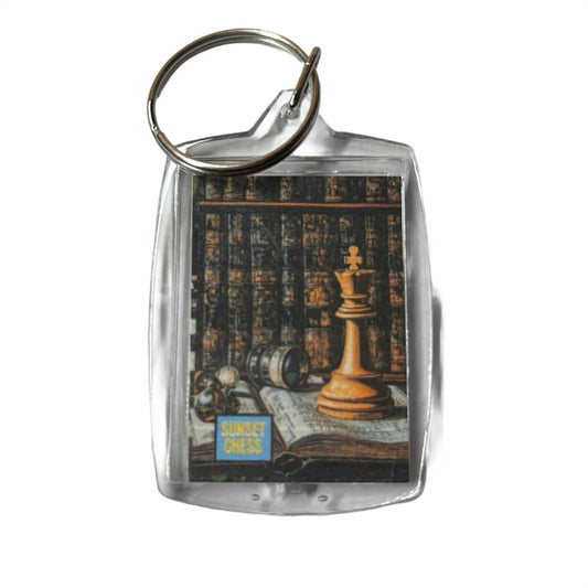Library - Chess  Photo Keychain