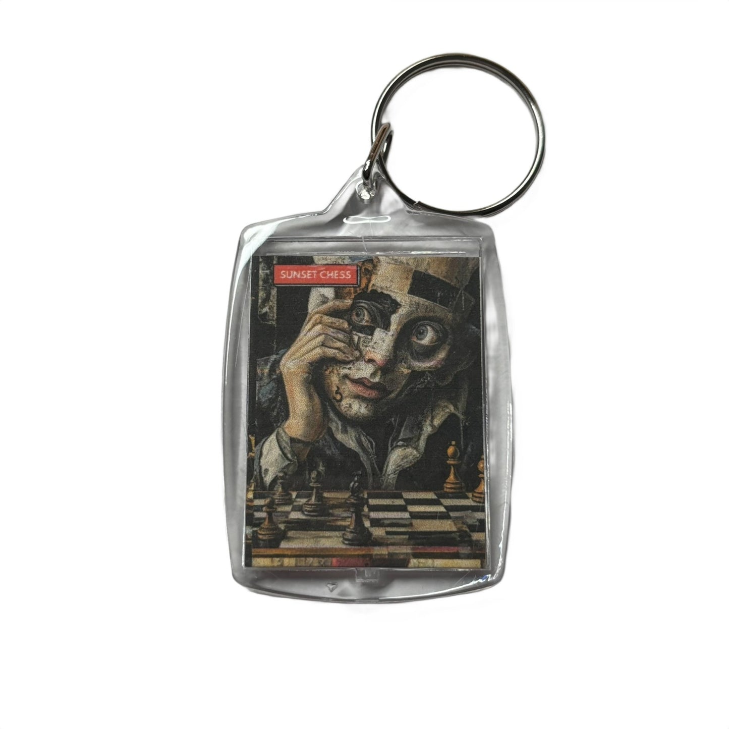 Seeing Eyes - Chess  Photo Keychain