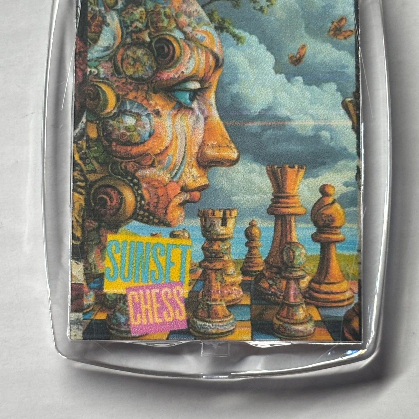 Deep Thoughts - Chess  Photo Keychain