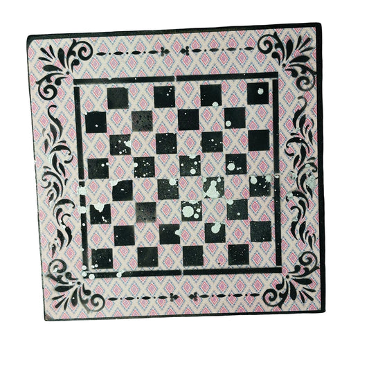Chrome Mist Pink - Scrapbook Chess Board