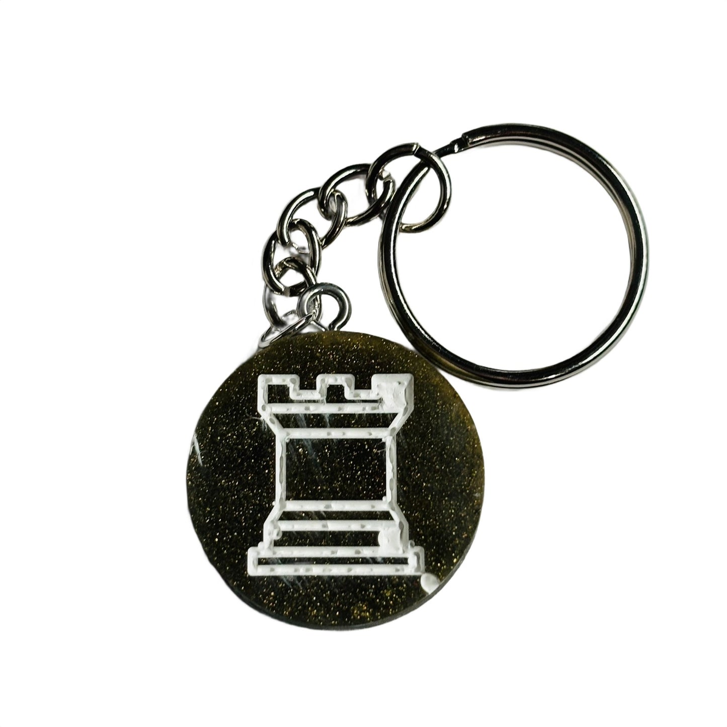 Simple Rook - Handmade Resin Keychain