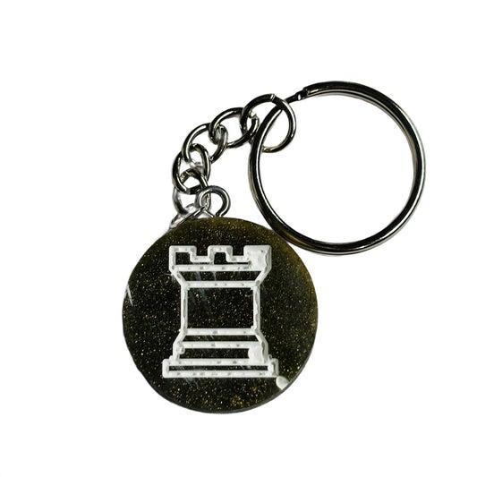 Simple Rook - Handmade Resin Keychain