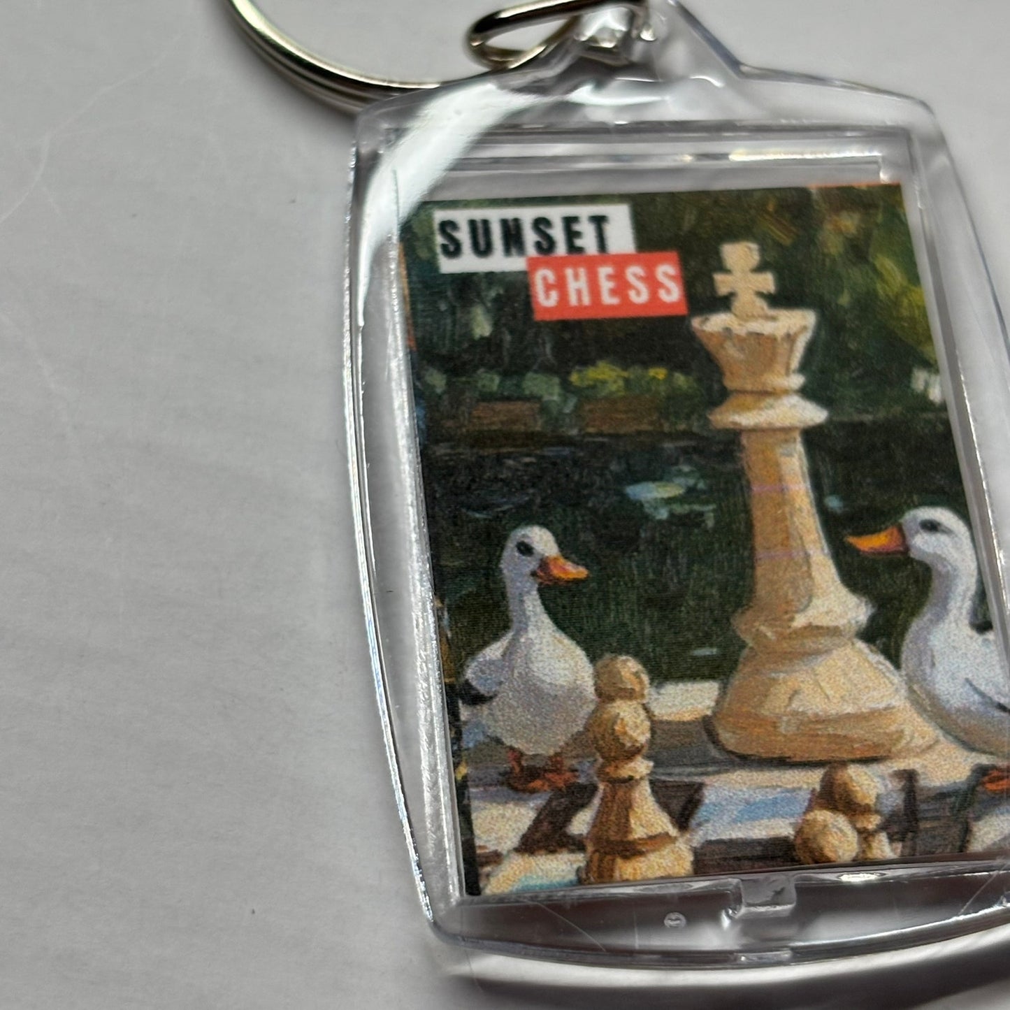Ducks King - Chess  Photo Keychain