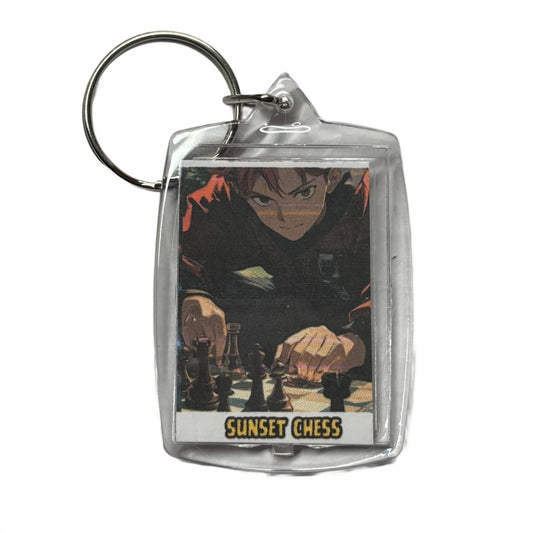 Anime Boy - Chess  Photo Keychain