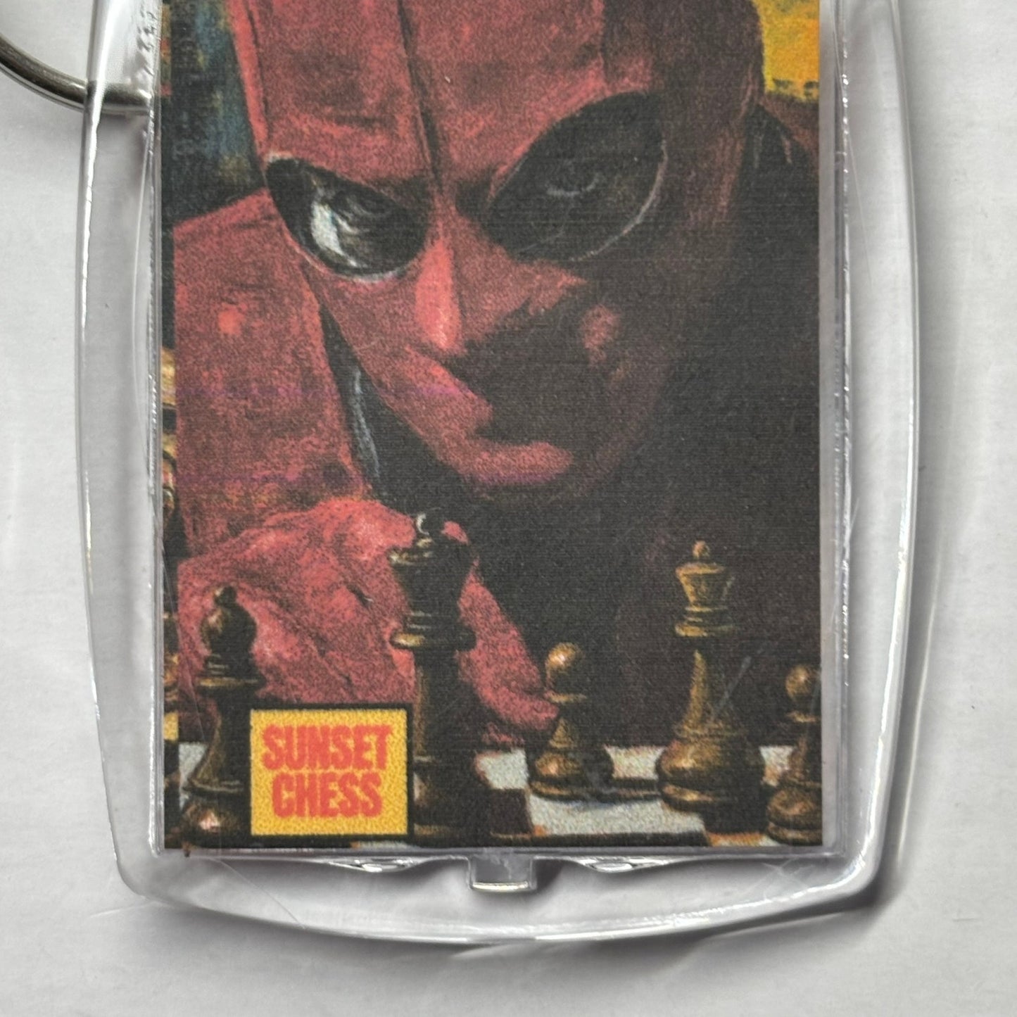 Red Mask - Chess  Photo Keychain