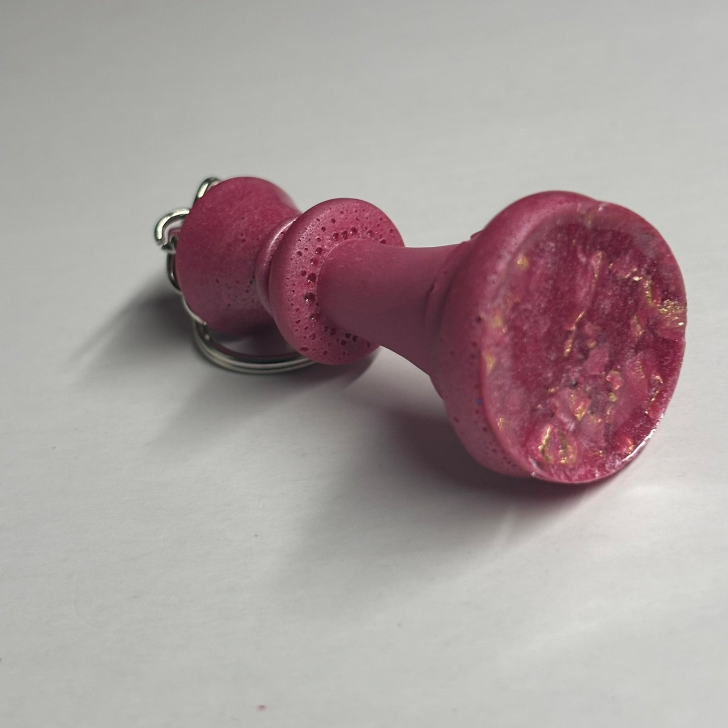 Pink King - Handmade Resin Keychain