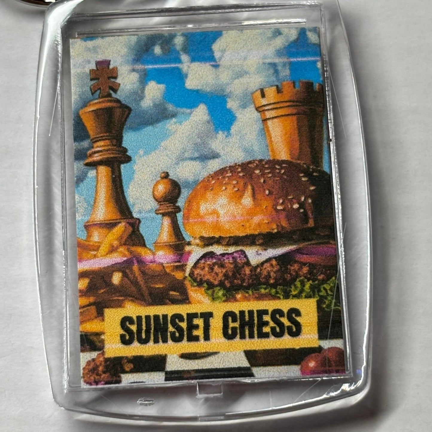 Deluxe Meal - Chess  Photo Keychain