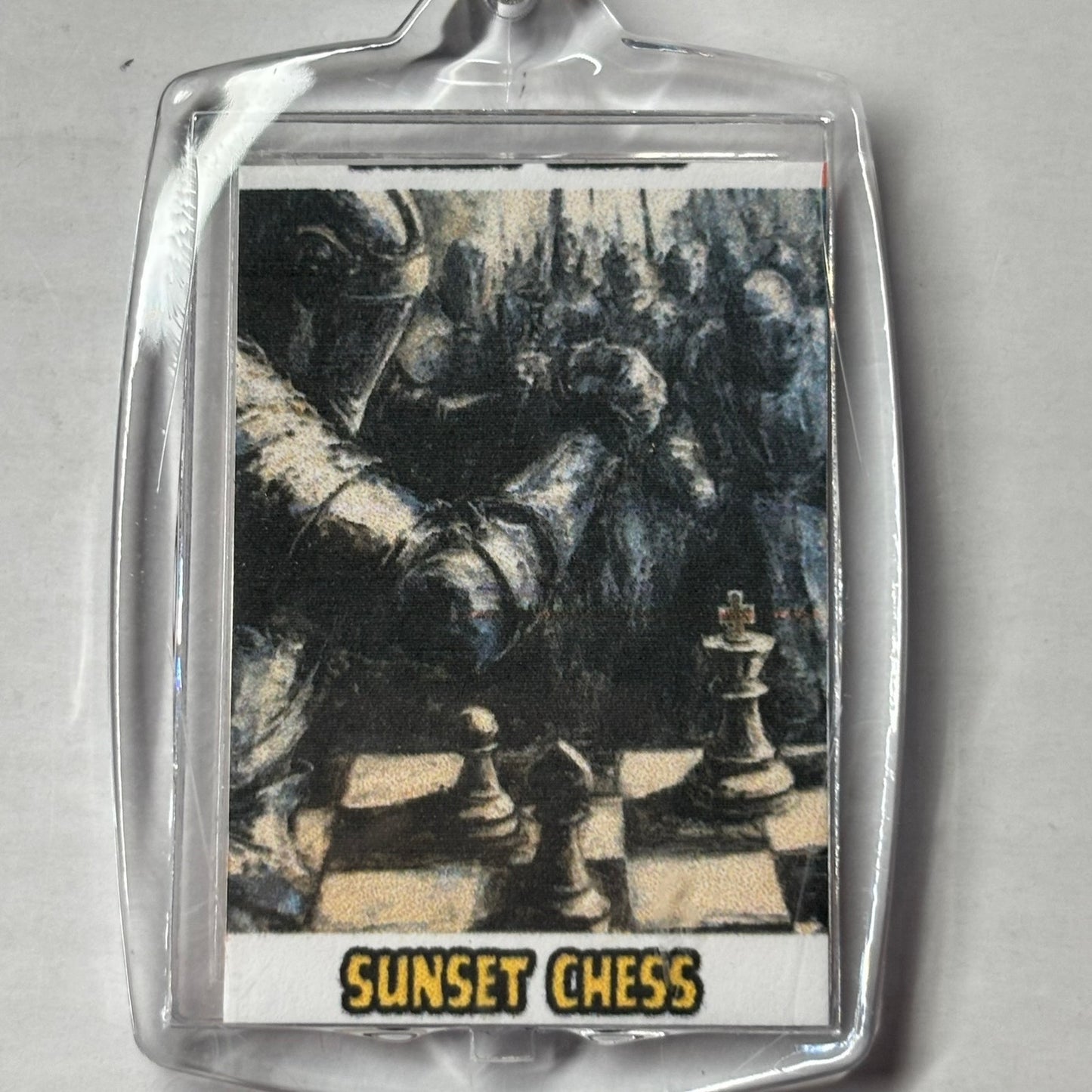 Amidst The Battle - Chess  Photo Keychain